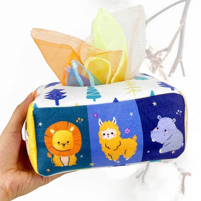 Toy Montessori Magic Tissue Box Eduional Learning Book Activity Sensory ...