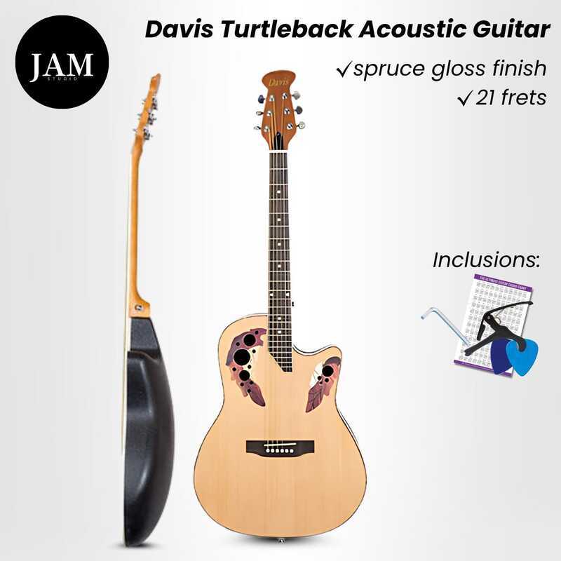 Davis Turtleback Acoustic Guitar Spruce Top And Fiberglass Back 468 ...