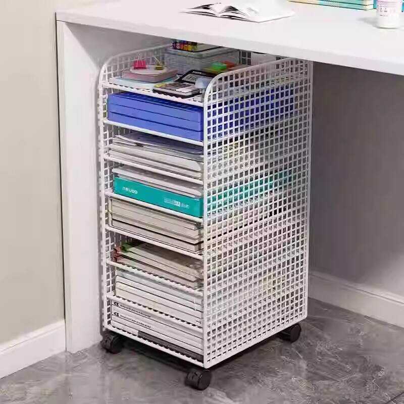 Under Cabinet Floor Multi-layer Shelf Office Desk File Storage Box with ...