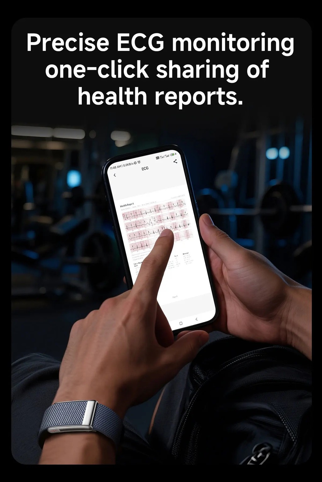 2026 New LOOP LIFE Screenless Fitness Tracker Band ECG+HRV SpO2 Sport ...