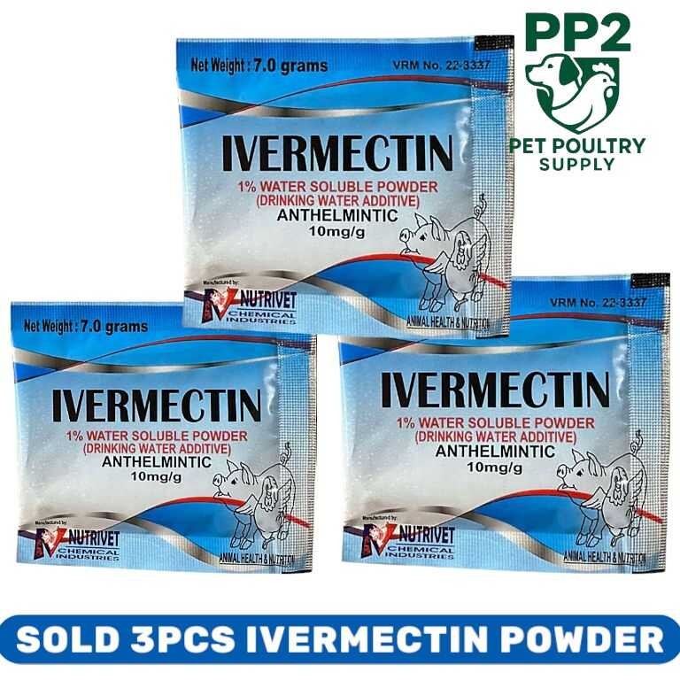 B NUTRIVET IVERMECTIN POWDER 7 GRAMS SOLD 3 SACHET | Shopee Philippines