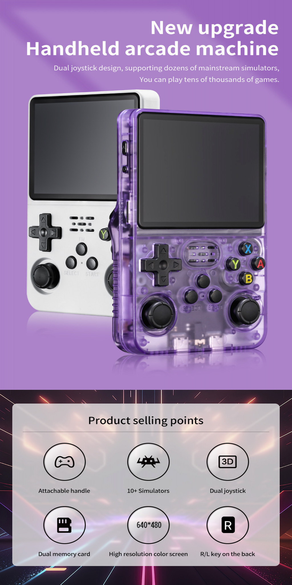 In stock R36S Handheld Game Console original Portable Gaming Retro ...