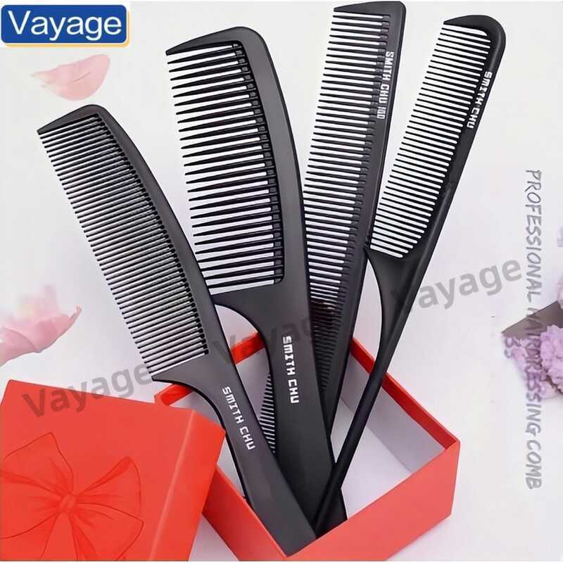 Salon Black Carbon Fiber Pointed Tail Combs For Hair Stylist Anti ...