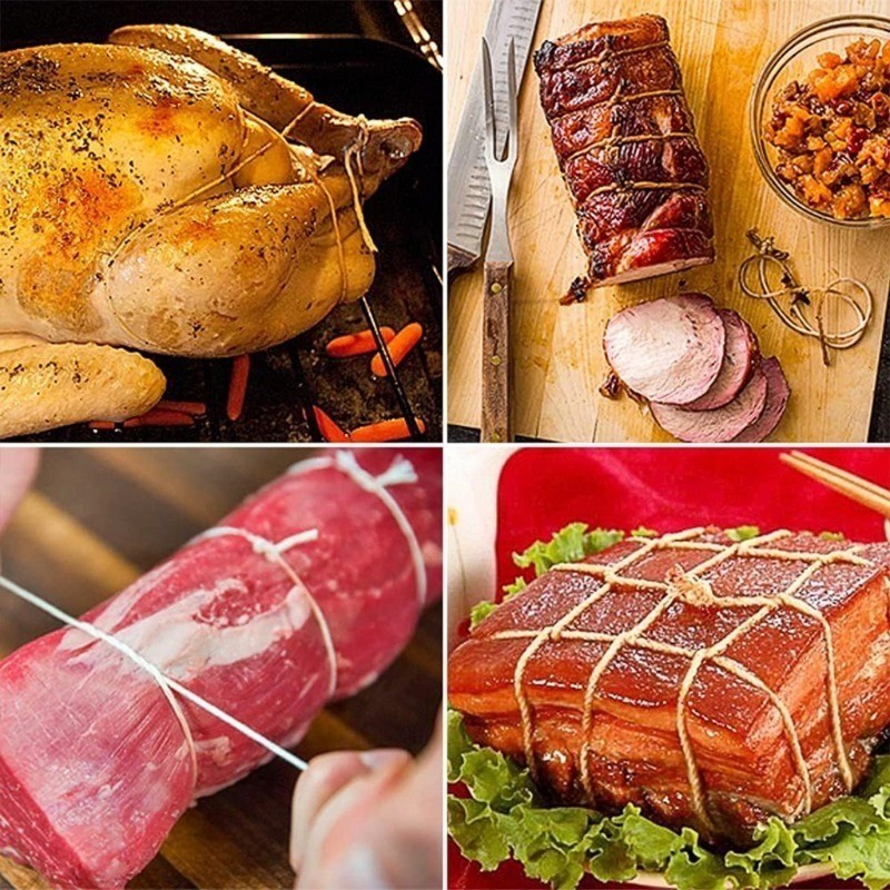 1Roll 70m Butcher's Cotton Twine Meat Prep Trussing Turkey Barbecue ...