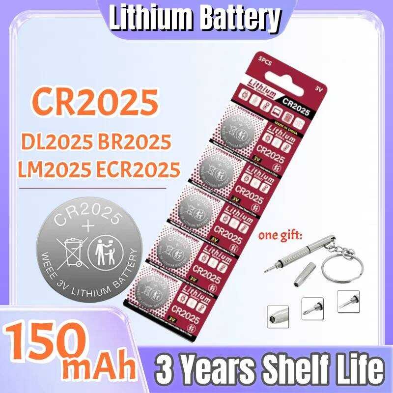10-120Pcs 3 E 3V Cr2025 Lithium Button Battery CR 2025 Dl2025 Br2025 ...