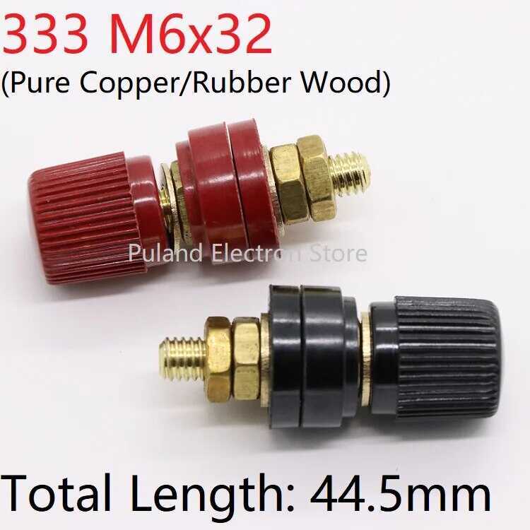 Copper 333 M6x32 Wire Binding Post Thread Screw Dia 6Mm Br Weld Machine ...