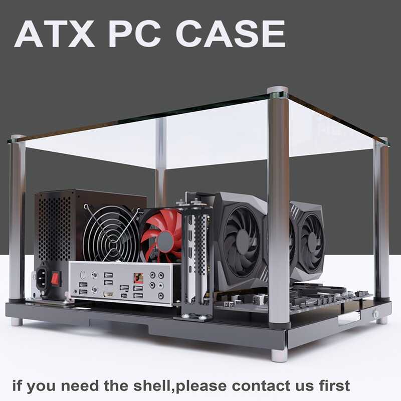 Test PC Open Chassis Rack Bench Frame DIY Gaming Computer Case Port ...