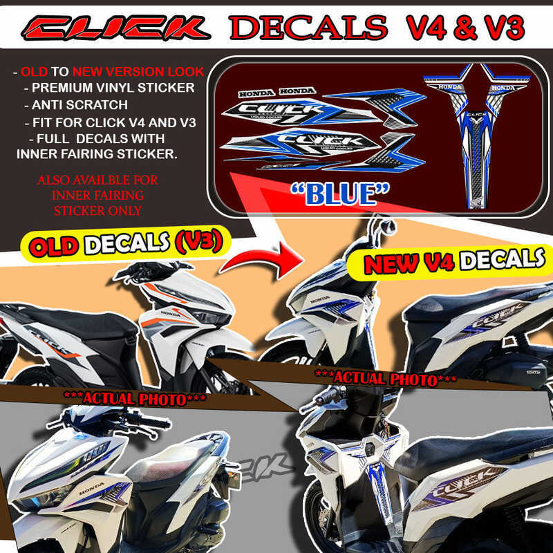 & V4 FULL DECALS /Click V3 / HONDA CLICK STICKER E95 Bf8 | Shopee ...