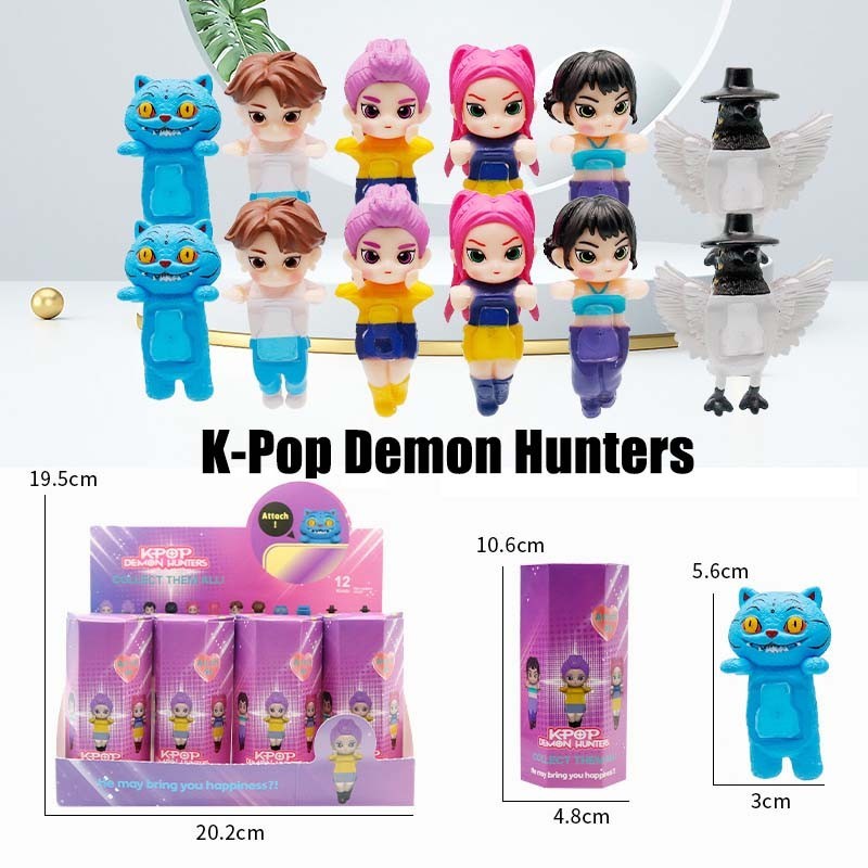 12pcs Hippers KPop Demon Hunters Action Figure Random Huntrix Hipper ...