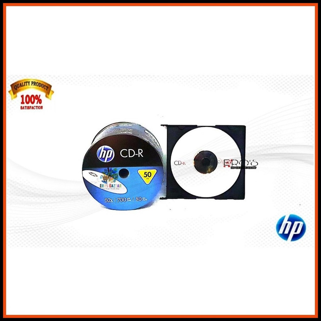 HP CD-R 700MB Blank CD 50 pieces (Ordinary) | Shopee Philippines