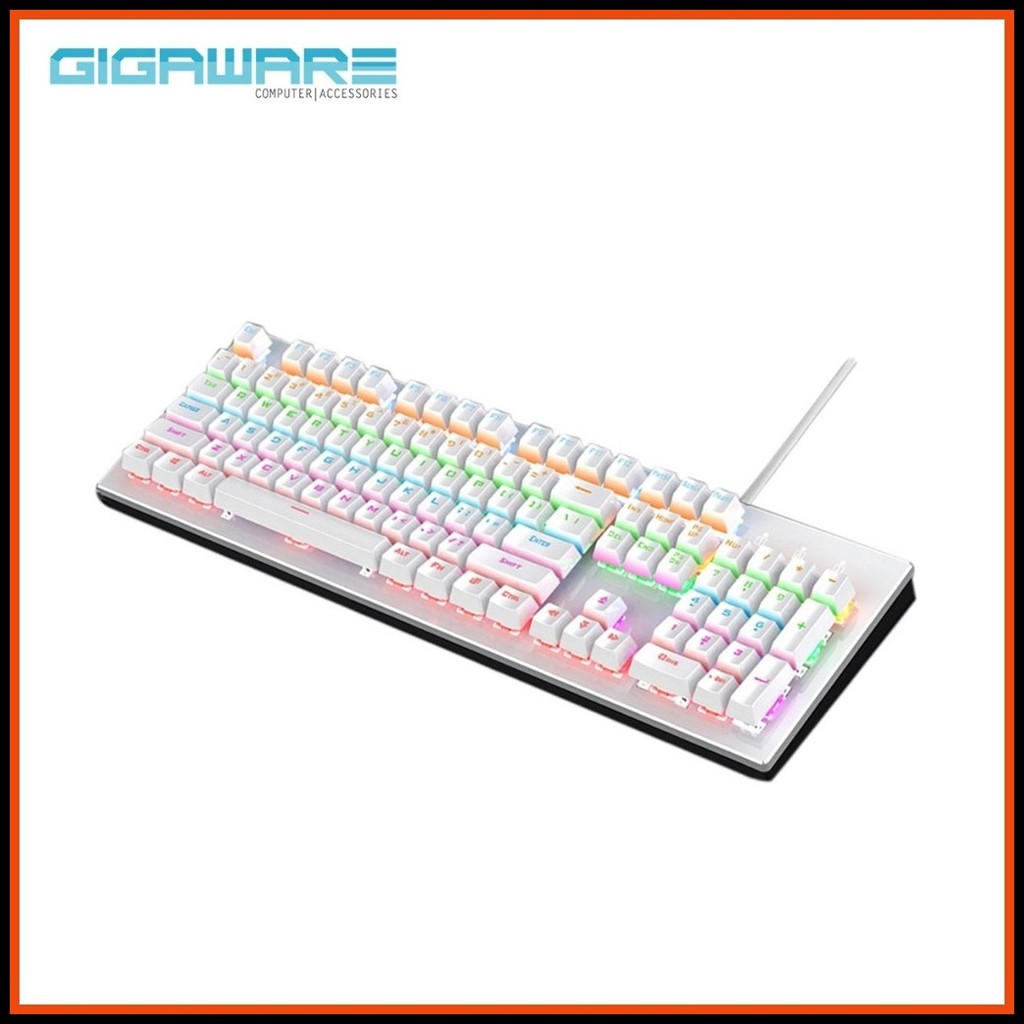 Gigaware K880 Mechanical Keyboard 104 Key Computer Wired Gaming ...