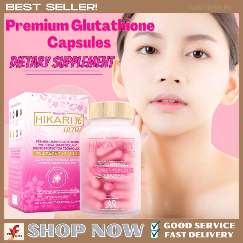 Hikari BEST Seller!! Ultra Premium Japan Glutathione Capsules With Oral Sunblock Protection Dietary