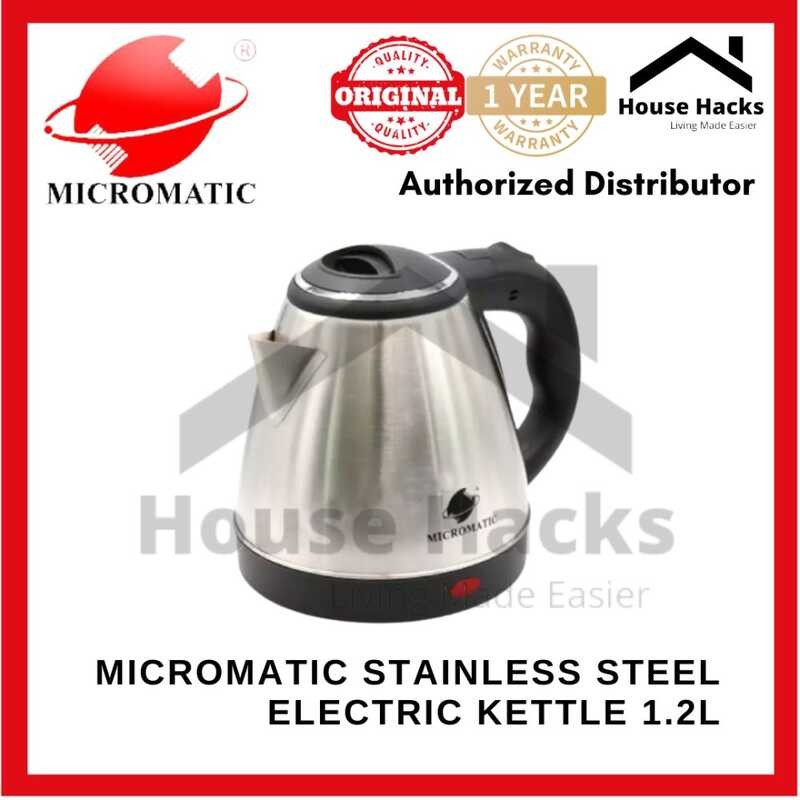 Micromatic Stainless Steel Electric Kettle 1.2L Mck-1210 (House Hacks ...