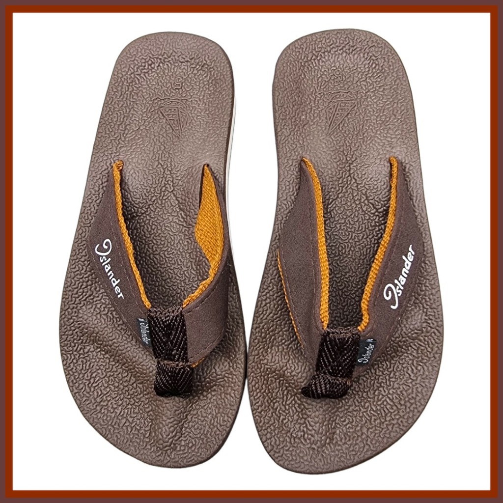 ⊕ Islander Men's Brown/Beige' Round Toe Non-Slip soles comfortable ...