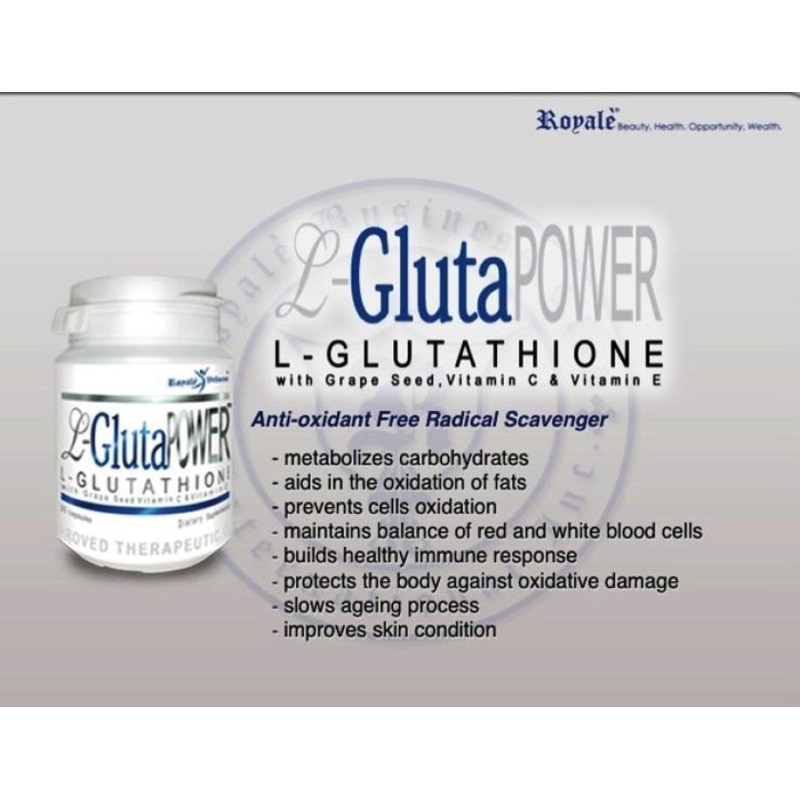 l glutathione power 700 Royale Gluta With Grape Seed Extract Vitamin C And E 3 Size:61 Day Supply - SUB 5-Oxoprolinuria as a Cause تونر يحسن لون البشرة