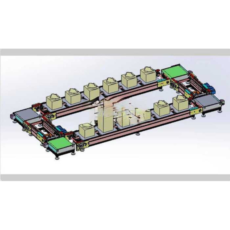 Mass Production Cycle 3x Speed Chain Transplant Line Body 3D Drawing ...