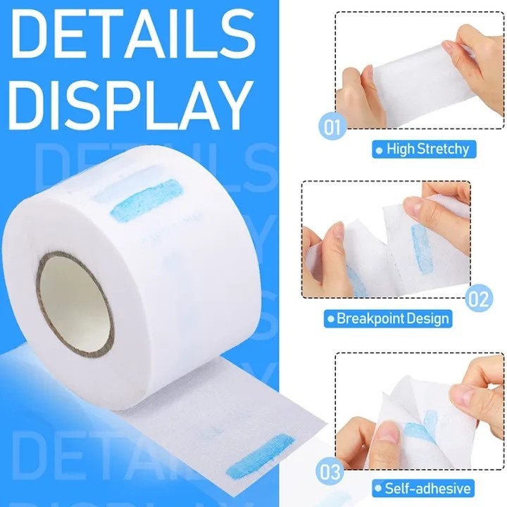5 Rolls Neck Tissue Paper Ruffles Salon Barber Hair Dye Bottle Tool Set ...