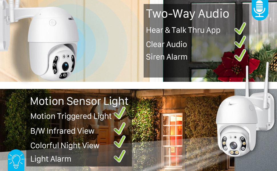 V380 Pro CCTV Camera Outdoor IP66 Waterproof 12MP 4X Digital Zoom Speed ...