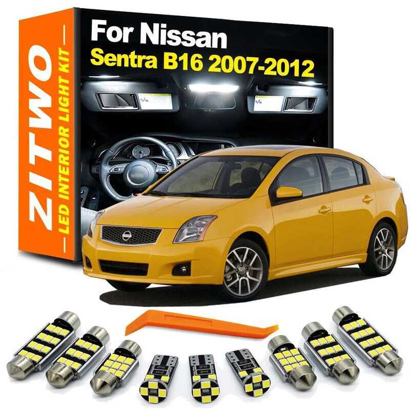 A ZITWO 9Pcs Canbus LED Interior Light Kit For Nissan Sentra B16 2007 ...
