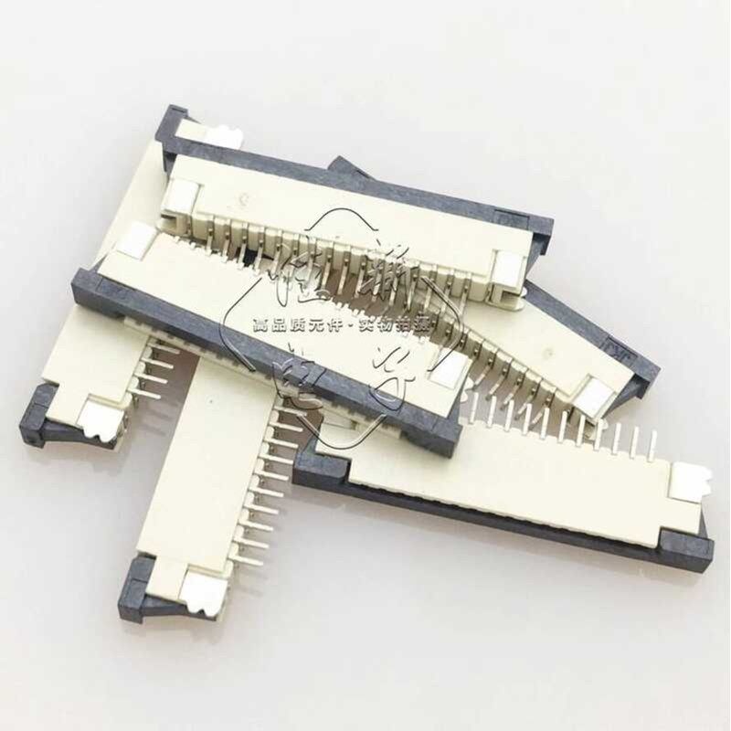 FPC/FFC Flexible Connector 1.0mm Bottom Connection Drawer Type 16P Flat ...