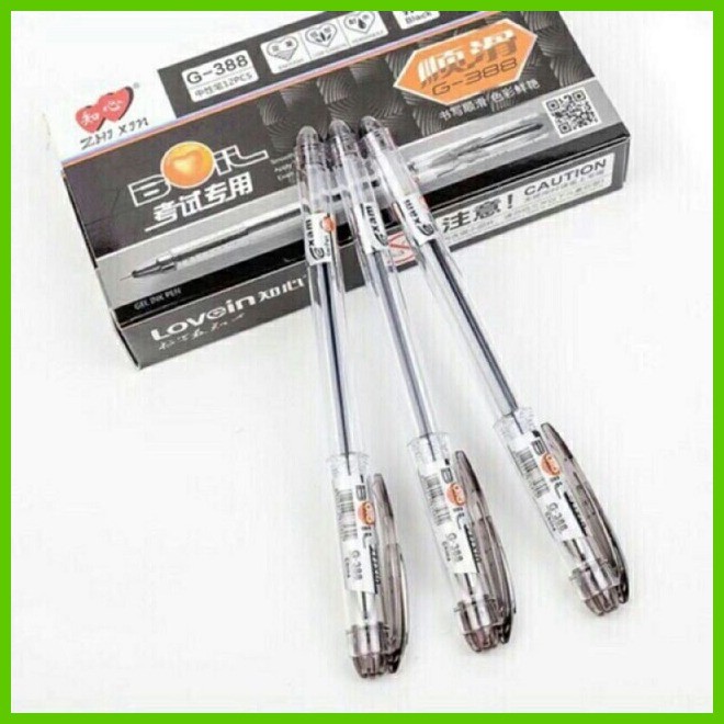♈ ⚕ Boil 0.5mm G-388 Gel Ink Pen Ballpen Black Blue Red 12pcs/box ...