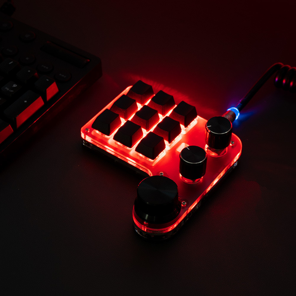 Custom Bluetooth Mechanical Keypad 9 Key with Knob Hot Swappable One ...
