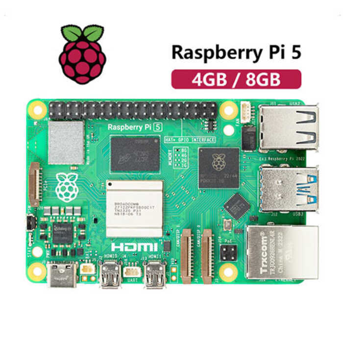 5th Generation Pi5 Development Board Raspberry Pi 4B/5B Kit Python ...
