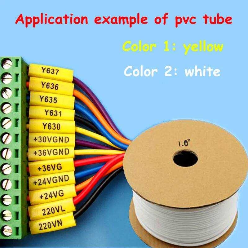 PVC 3 D Tube Sleeve For Ink Typewriter Printer Wire Marking Hine Cable ...