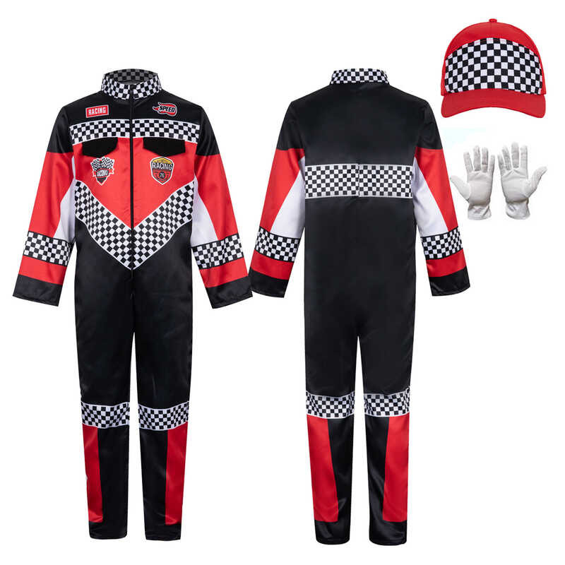 Halloween Cosplay Children's Racing Suit One-Piece Sports Role-Playing ...
