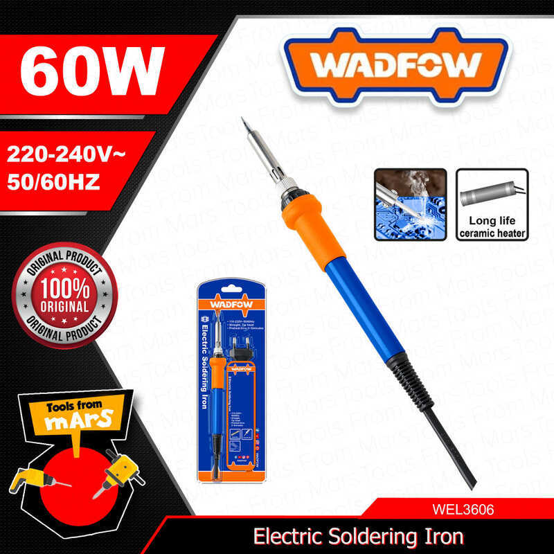 WADFOW 60W Industrial Electric Soldering Iron With Built-In Ceramic ...