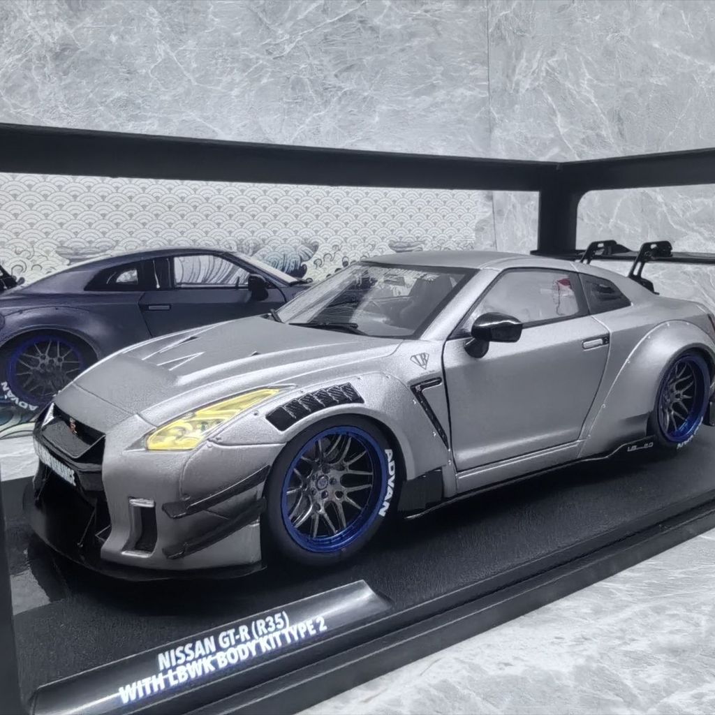 SOLIDO 1/18 Nissan GTR R35 LB Alloy Static Car Model Two-Open Door ...