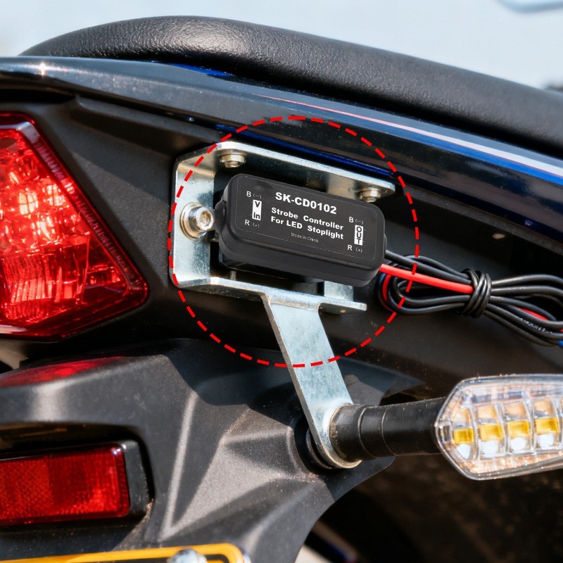 GS-100A Flash Strobe Controller Automobile Motorcycles Flasher Module ...