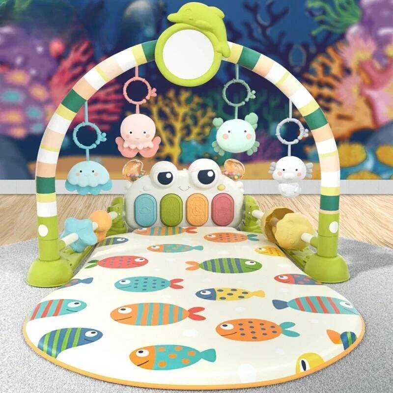Baby 1 Ec Music Rack Play Mat Puzzle Carpet With Piano Keyboard Infant ...