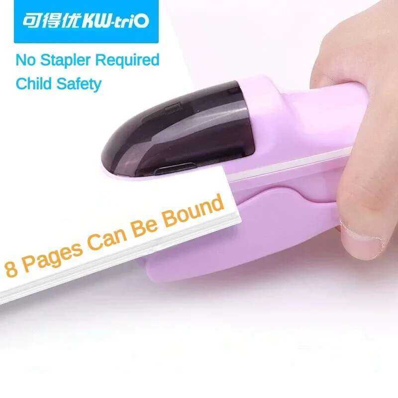 Stapleless Mini Portable Stapler Safe Paper Stapling Without Staples ...