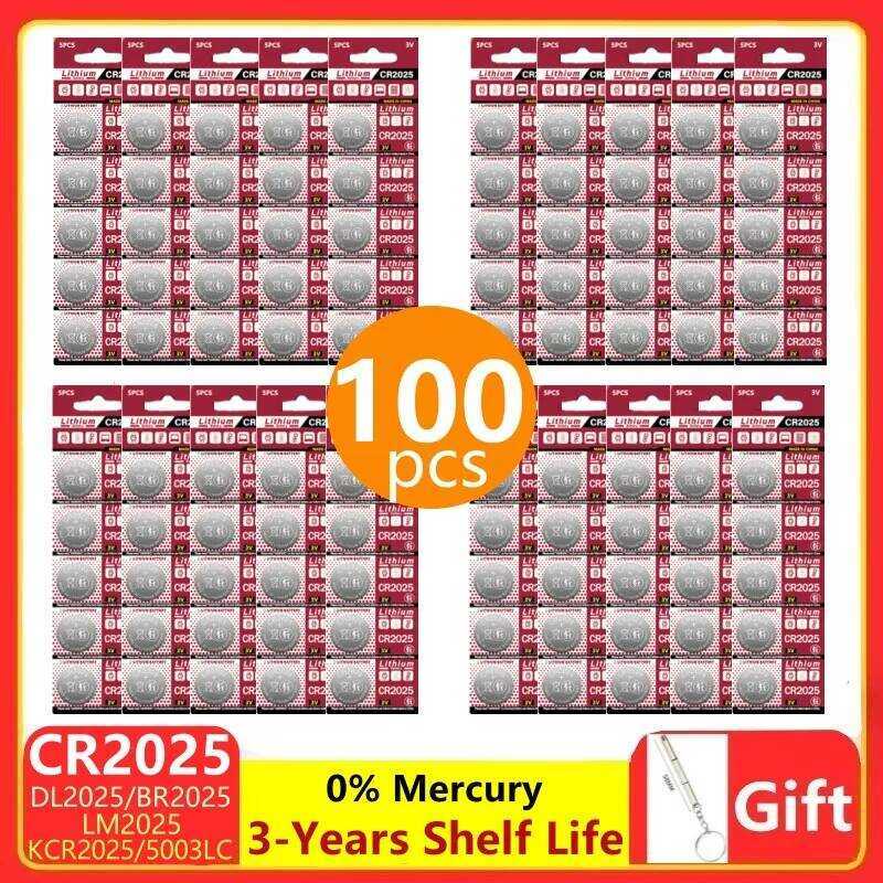 Cr2025 6F Lithium Button Battery Dl2025 Br2025 5003Lc Lm2025 3V CR 2025 ...