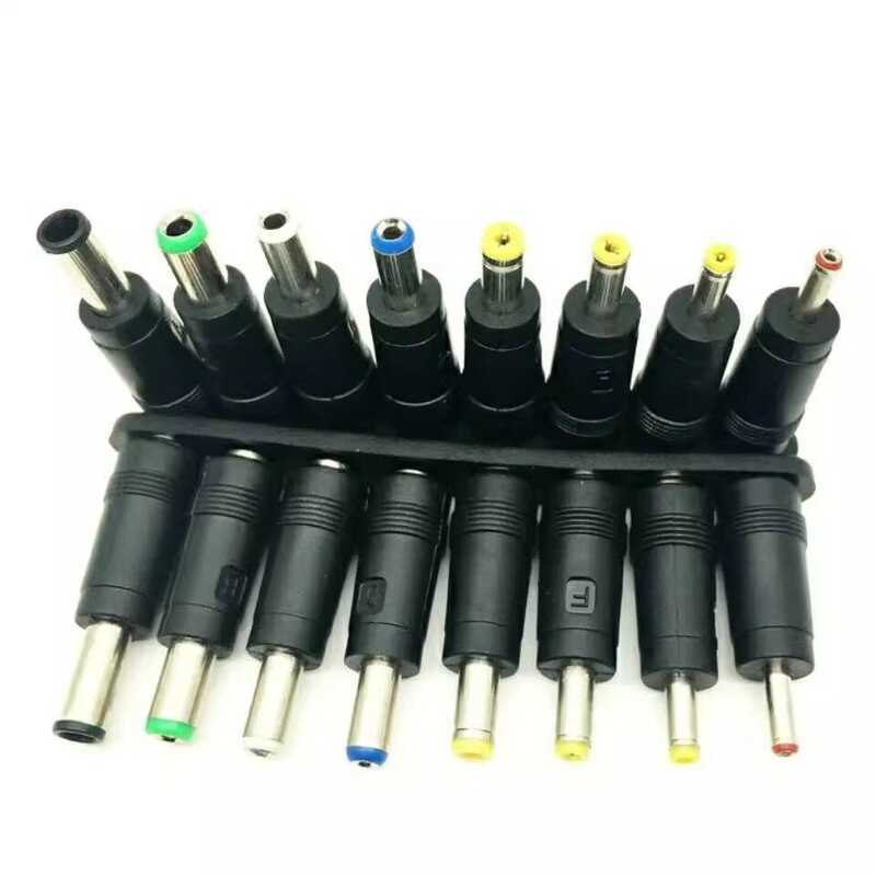 DC 8-Piece Set Laptop Power Plug Universal Adapter Converter 5.5*2.1mm ...