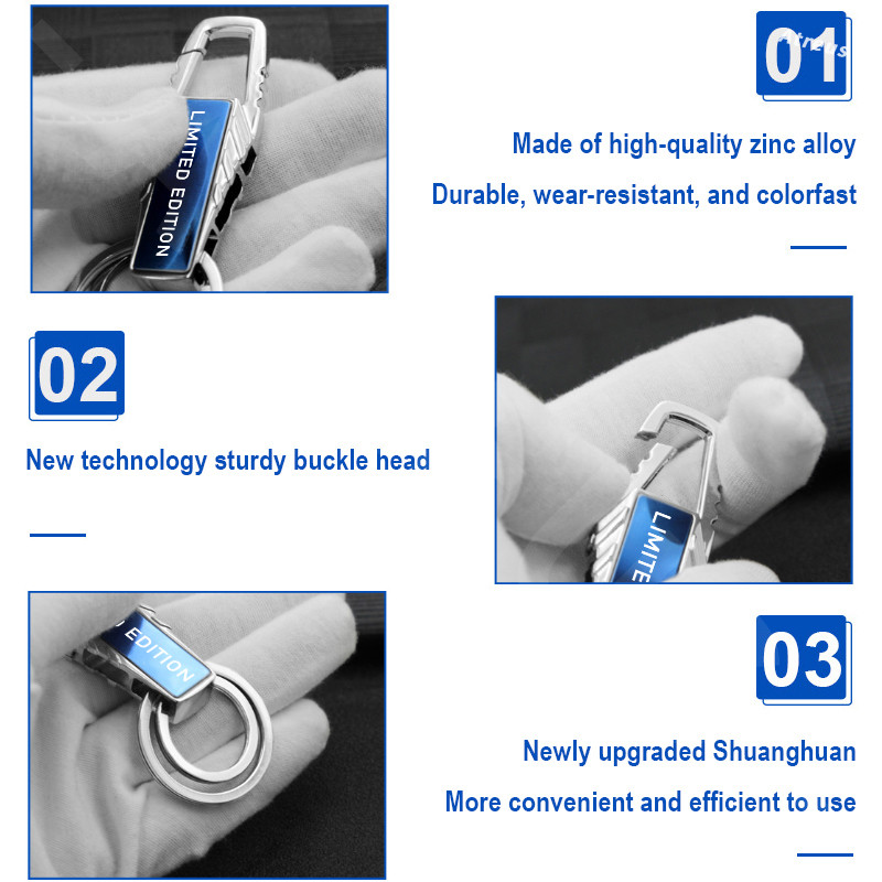 Ford Car Keychain Simple Metal Pendant Keyring Fashion Laser Engraving ...