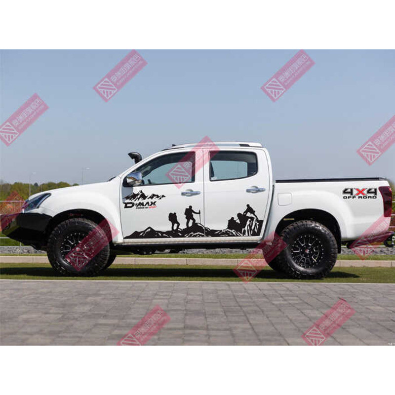 Jiangxi Isuzu D-Max Pickup Truck Stickers Decals DMAX Body Color Strips ...