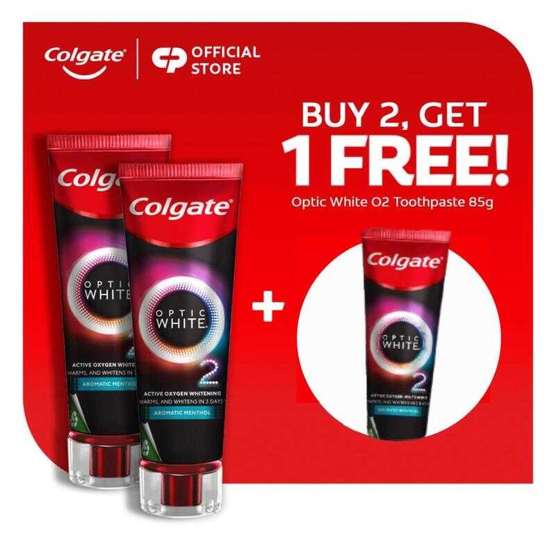 [Buy 2, GET 1 Free] Colgate Optic White O2 Whitening Toothpaste ...