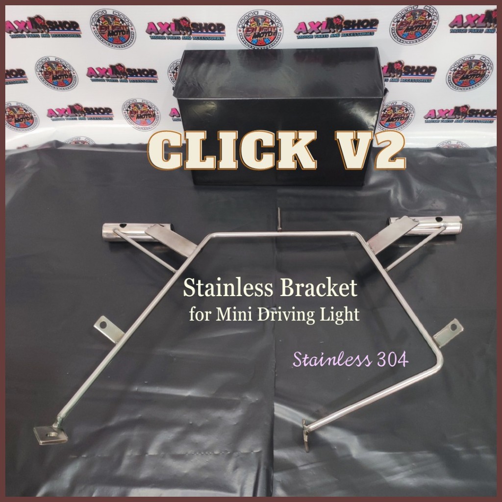 ♥ Click v2 MDL bracket stainless mini driving light bracket for Honda ...