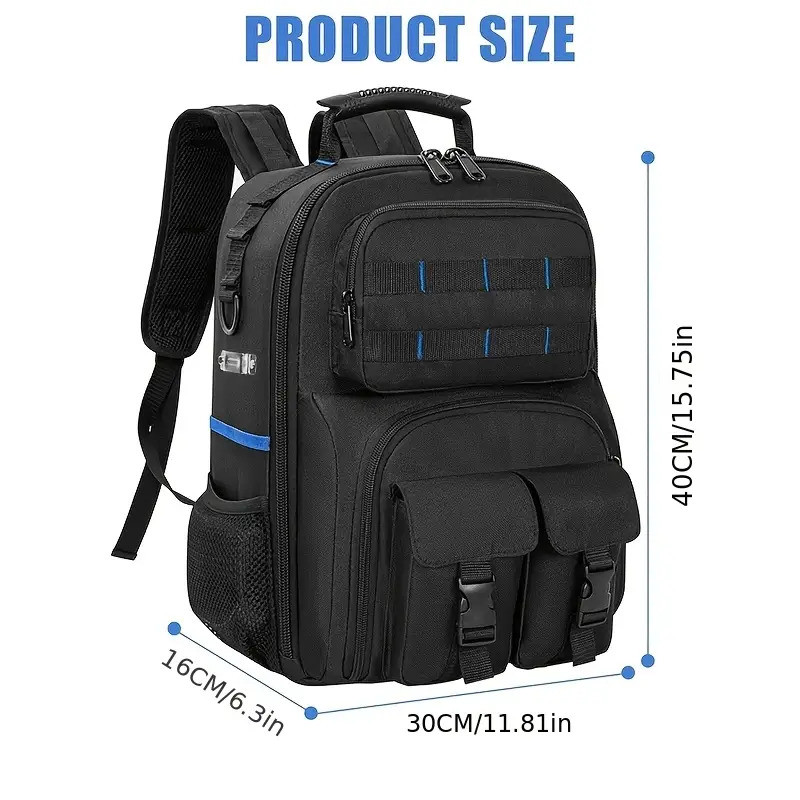 [Fast delivery]New Heavy-Duty Electrician Tools Backpack with Multi ...
