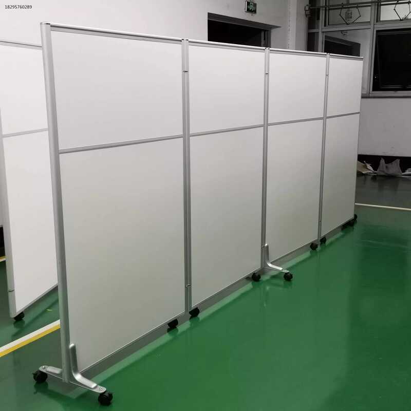Mobile Folding Office Wall Warehouse Workshop Simple Movable Partition ...