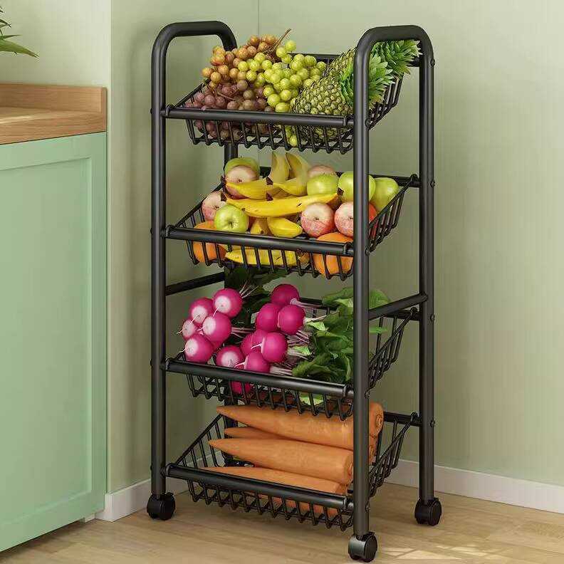 Yixiang Multifunctional Floor-standing Kitchen Rack Multi-layer ...