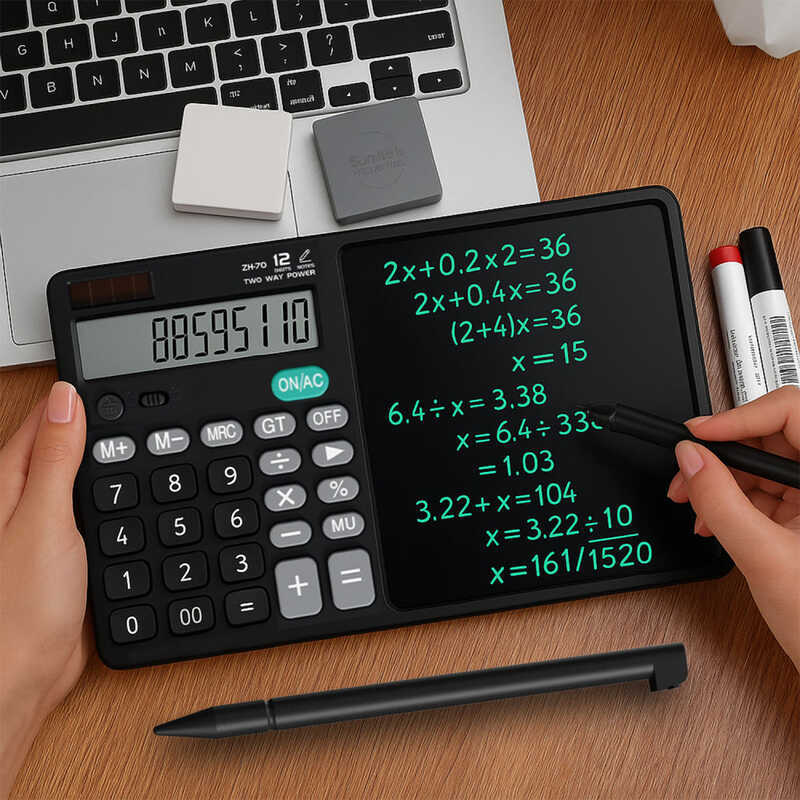 2-In-1 Scientific Calculators With Writing Tablet Digital Drawing Pad ...