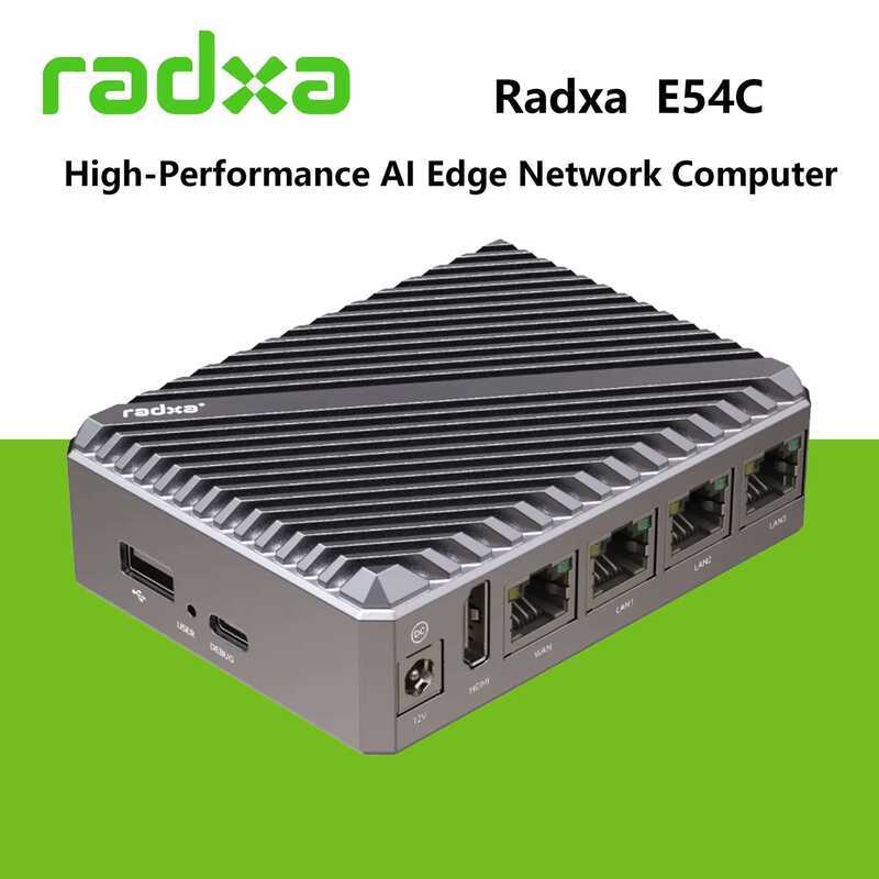 X Radxa E54c AI Edge Network Computer Rockchip Rk3582 Dual A76 And Quad ...