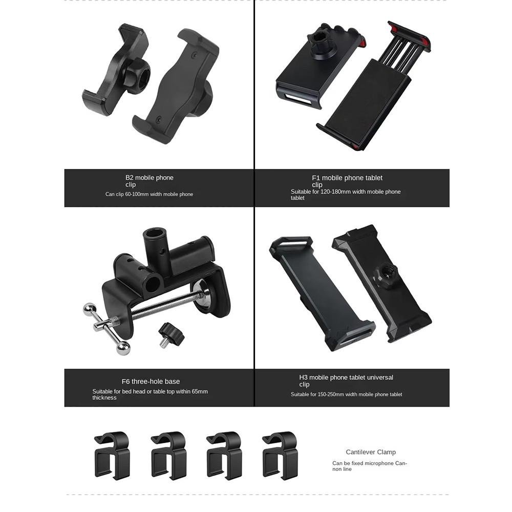 Desktop Tablet Holder Lazy Bracket, Adjustable Metal Cantilever Stand ...