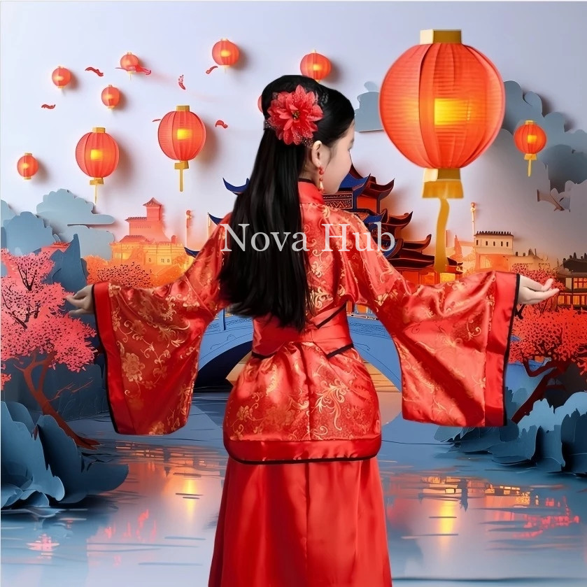 Children Chinese Costume Hanfu Dress for Girls | Shopee Philippines