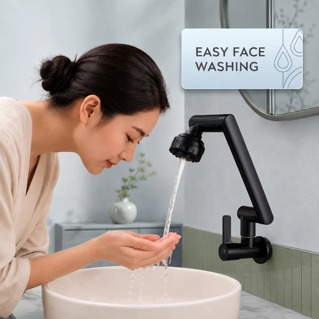 360° Rotating ABS Flexible Kitchen Sink Faucet – Multi-Function Water ...