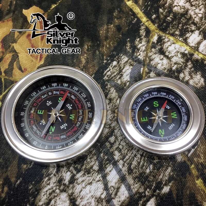 Round Magnetic Compass Stainless Steel Directional Guider For Camping ...