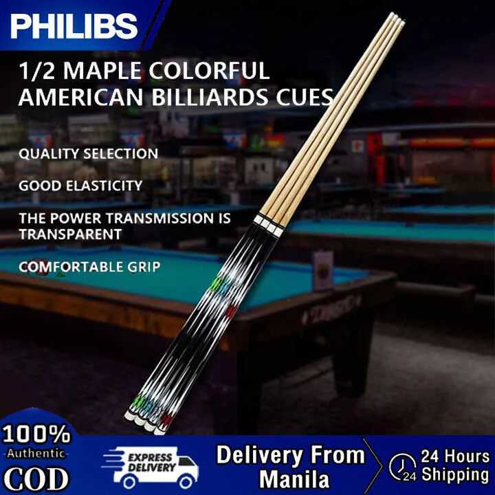 Philibs Original Foldable Wood Pool Stick Snooker Billiards Sport Game ...